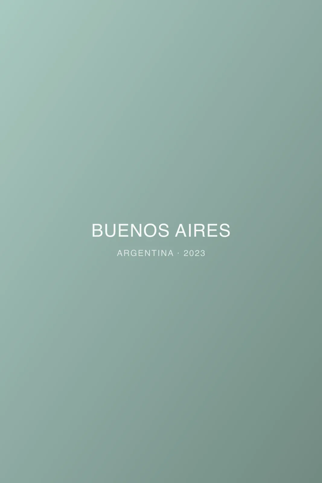 city photograph taken in Buenos Aires, Argentina, 2023