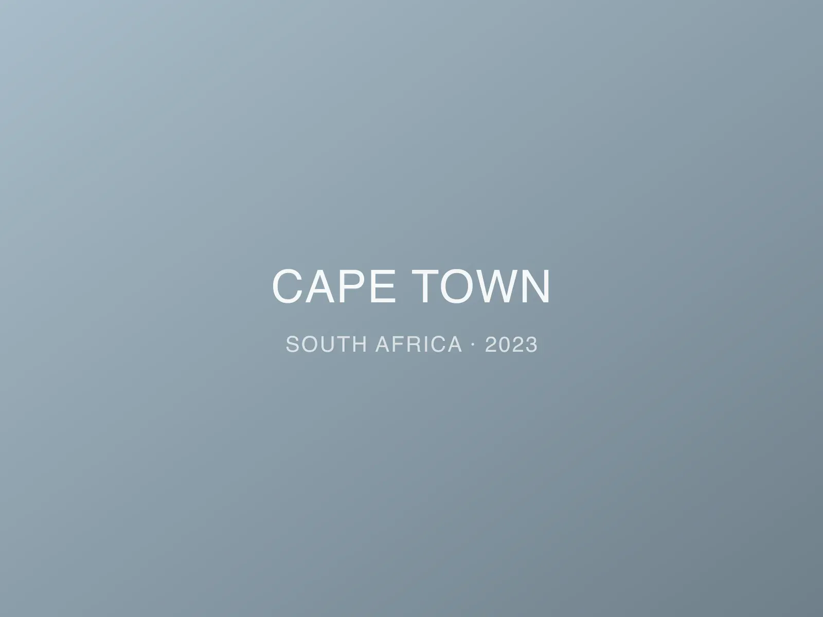 nature photograph taken in Cape Town, South Africa, 2023