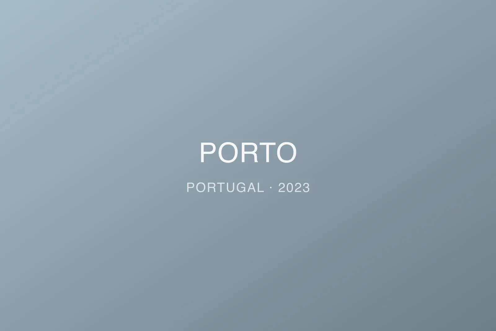 city photograph taken in Porto, Portugal, 2023